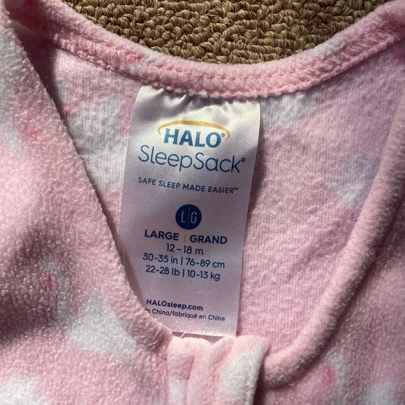 Halo Fleece Swan Sleep Sack with Zipper - Picture 2 of 9